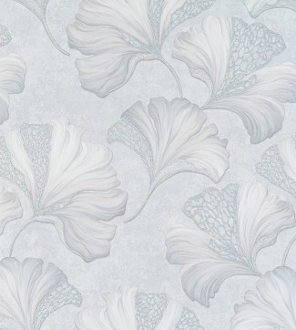 Обои однотонные серые с большими цветами Артекс Полонез арт. 10611-03 Обои однотонные с