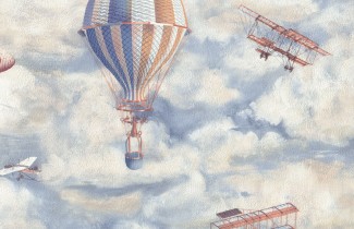 Обои синие воздушные шары Euro Decor виниловые Balloon арт. 9070-20 Обои синие винило