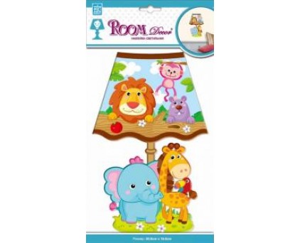 1414 LDA Стикеры светильник Зоопарк