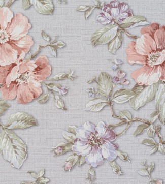 Обои серые с крупными цветами Артекс винил Рошель арт. 10338-03 Обои серые с круп