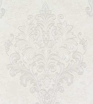 Обои белые флизелиновые с рисунком дамаск арт 10506-01 Обои белые флизел