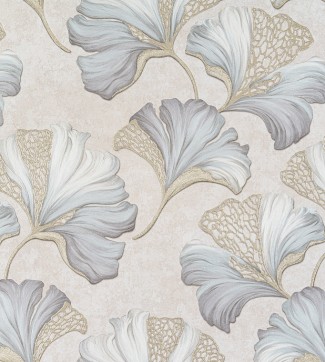 Обои однотонные бежевые с большими цветами Артекс Полонез арт. 10611-04 Обои однотонные б