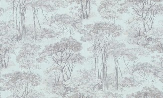 Обои голубые с из