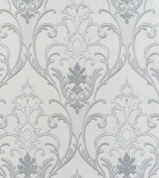 Обои белый вензел