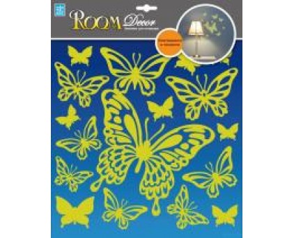 RDA 8302 Стикеры светящие бабочки