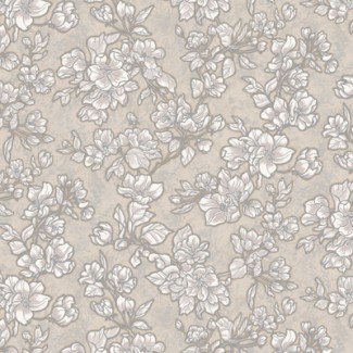Обои виниловые бежевые с цветами  Антураж Jasmine арт. 168442-23 Бежевые обои с цв