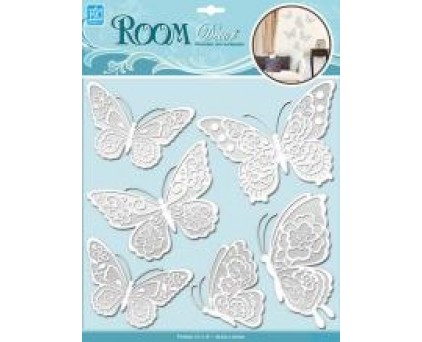 CBA 1402 (мерцающие бабочки – белые)