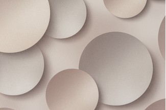 Обои виниловые бежевые геометрия Артекс Круги арт. 10360-05 Бежевые обои с ге