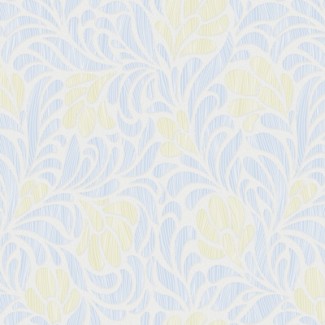 Обои виниловые голубые с цветами  Антураж Leaves арт. 167154-92 Обои виниловые го