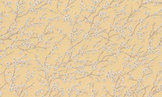 Обои желтые с бел