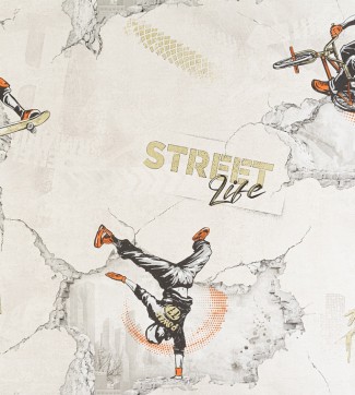 Обои бежевые граф