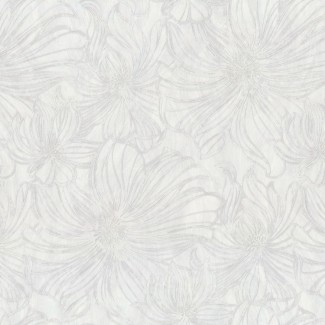 Обои большие цветы на белом фоне Euro Decor виниловые Шармэль арт. 9101-00 Обои большие цвет