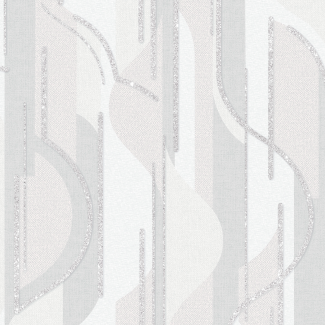 Обои белые геометрия Boston виниловые арт. 168567-21 Обои белые геомет