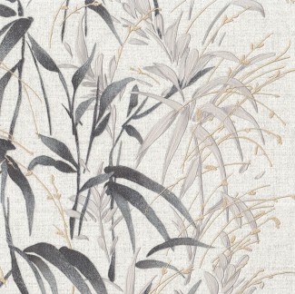 Обои с растительным принтом  виниловые Евро Декор Yoko арт. 9078-00 Обои с рисунком б