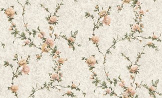 Обои бежевые с оранжевыми небольшими цветами Антураж винил Dolores арт. 168307-11 Обои бежевые с ор
