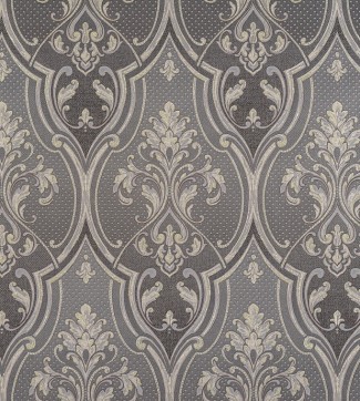Обои виниловые коричневый дамаск Jasper Летиция арт. 10553-05 Обои виниловые ко
