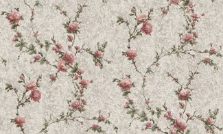 Обои бежевые с розовыми небольшими цветами Антураж винил Dolores арт. 168307-14 Обои бежевые с ро