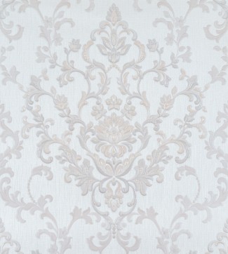 Обои белые флизелиновые с рисунком дамаск арт 10402-01 Обои белые флизел