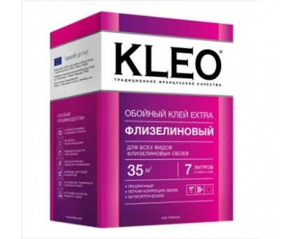 Клей для флизелиновых обоев, сыпучий KLEO EXTRA 35/20