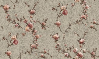 Обои серые с розовыми небольшими цветами Антураж винил Dolores арт. 168307-18 Обои серые с розо