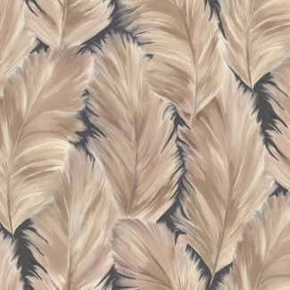Обои коричневые перья Ornamy Magic виниловые арт.8037-12 Обои коричневые п