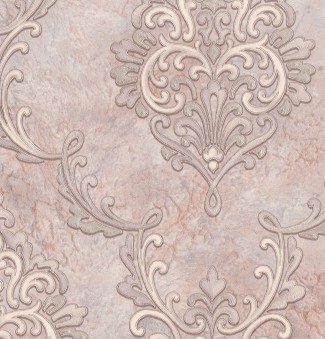 Обои сиреневые с рисунком дамаск Euro Decor виниловые Palazzo арт. 9087-18 Виниловые обои с