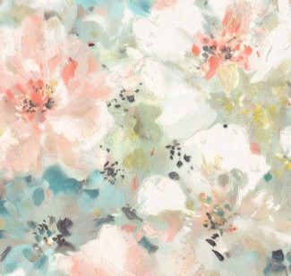 Обои зеленые с цветами Euro Decor виниловые Mone арт. 7125-04 Виниловые обои с