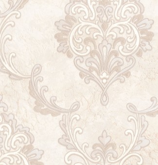 Обои белые с рисунком дамаск Euro Decor виниловые Palazzo арт. 9087-00 Виниловые обои с