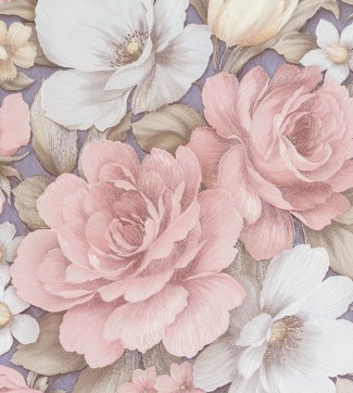 Обои виниловые большие цветы на синем фоне Freedom "Розалин" арт. 10509-04 Обои виниловые бо