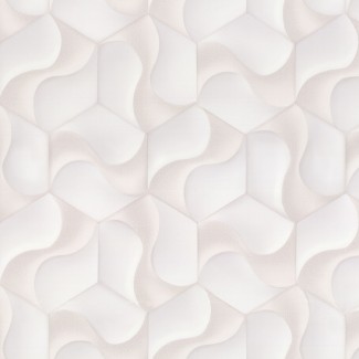 Обои белые геометрия Euro Decor виниловые Cube арт.7153-00 Обои белые геомет