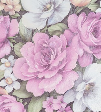 Обои виниловые большие цветы на сером фоне Freedom "Розалин" арт. 10509-05 Обои виниловые бо