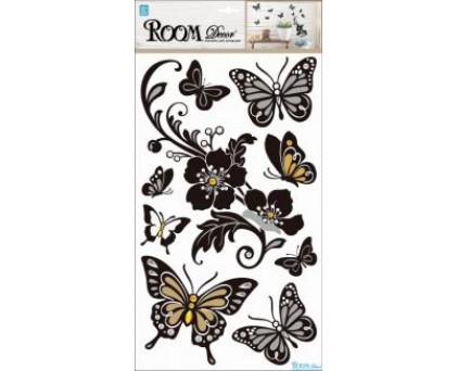 PLA 0911 (бабочки с цветами)