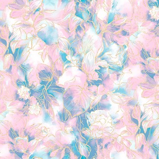 Обои виниловые большие цветы на розовом фоне Антураж Monica арт. 168502-27 Большие цветы на
