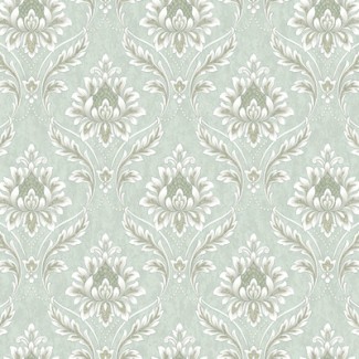 Обои зеленые дамаск Sicilia виниловые арт. NA8699-24 Обои зеленые дама