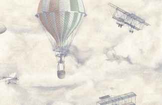 Обои белые воздушные шары Euro Decor виниловые Balloon арт. 9070-11 Обои белые винило